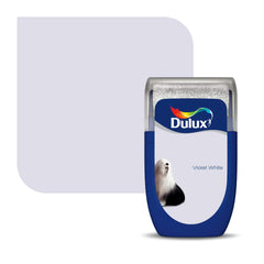 Dulux Walls & Ceilings Tester Paint, Violet White, 30 ml