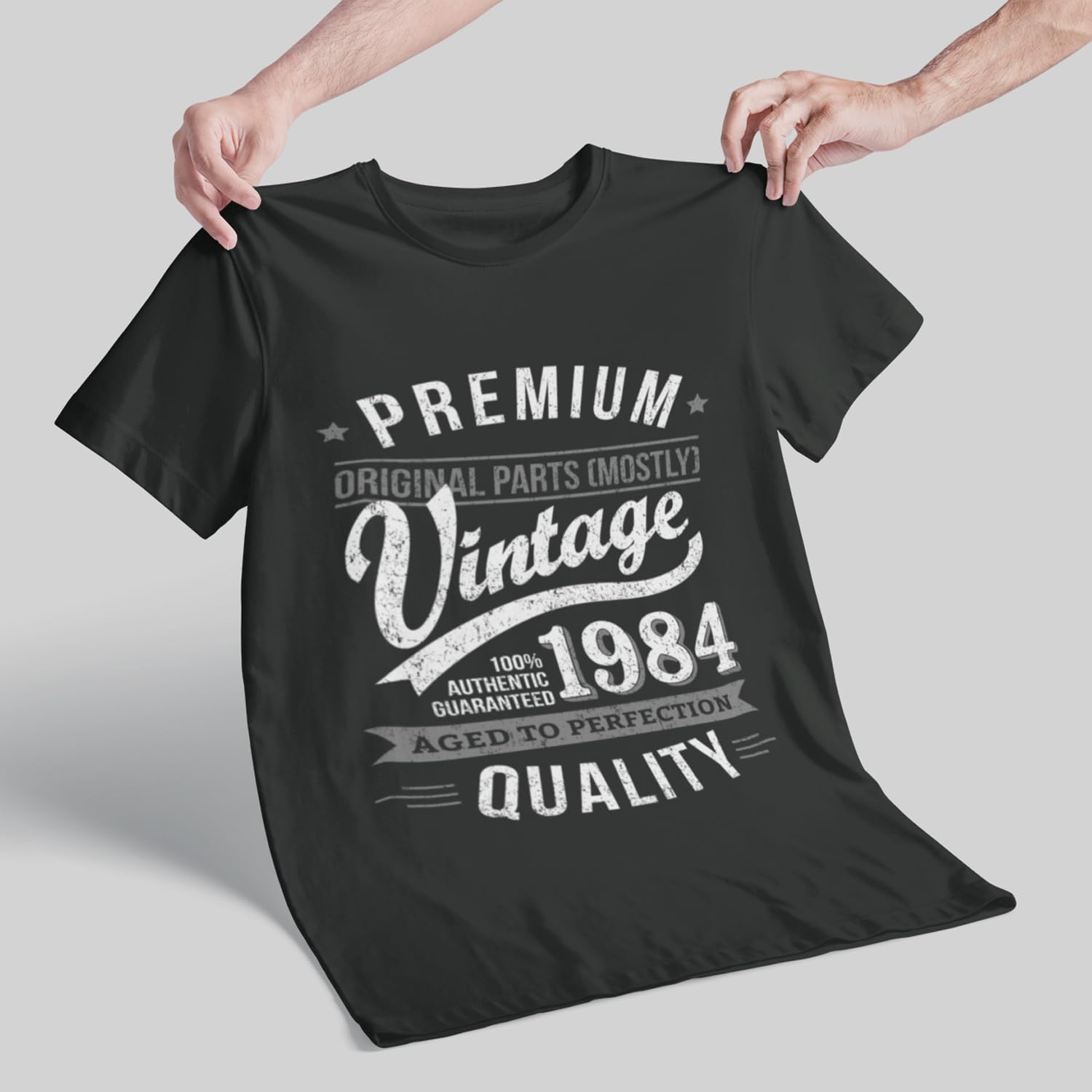 My Generation T-Shirts Vintage Year - Aged to Perfection - 40th Birthday Gift   Present Mens T-Shirt Charcoal Grey M