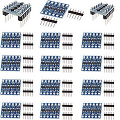 RUNCCI-YUN 15pcs 4 Channels IIC I2C Logic Level Converter Bi-Directional Module 3.3V to 5V Shifter for Arduino (Pack of 15)