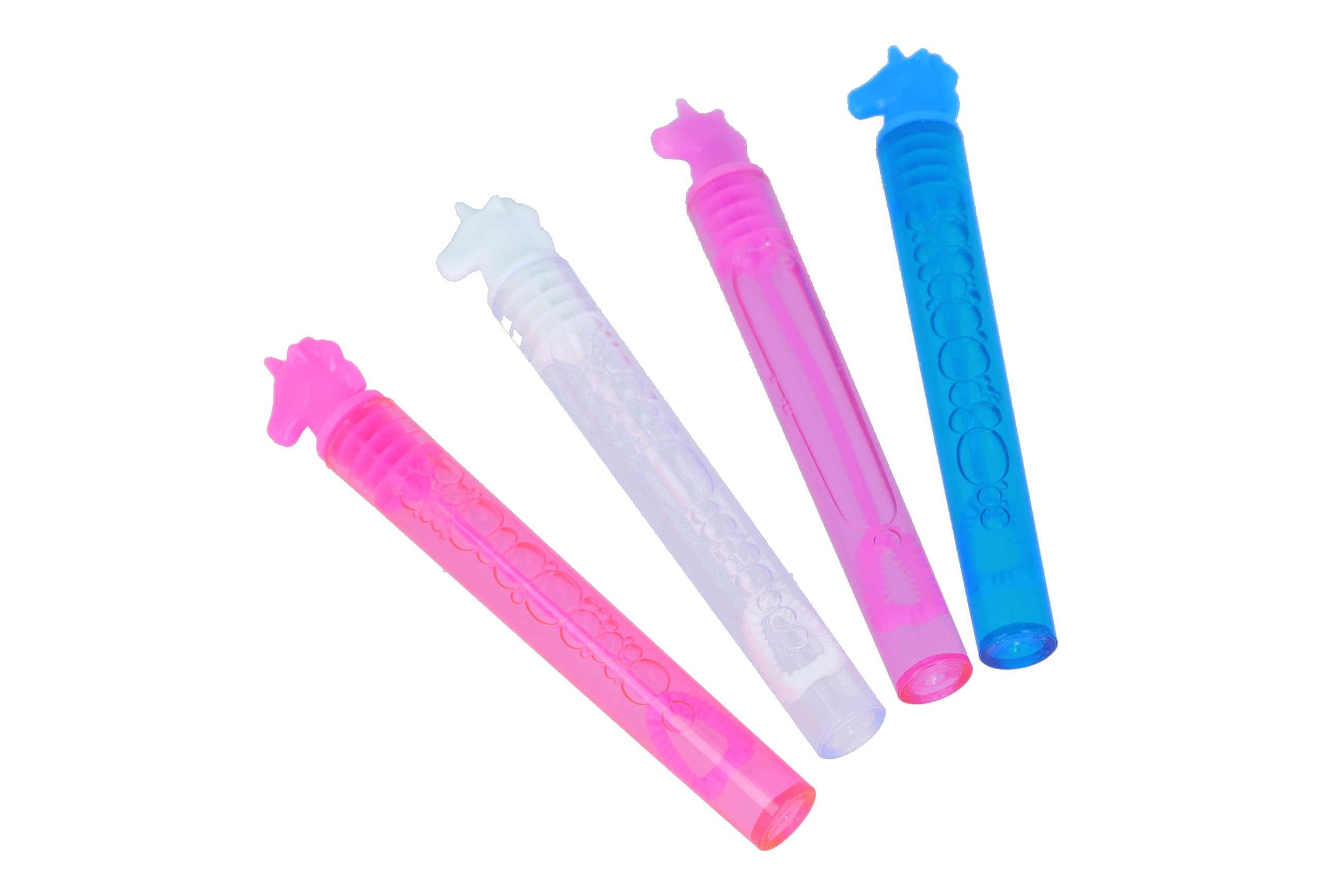 Henbrandt 2 x Unicorn Party Bubble Tubes with Wand (Pack of 12) Children's 4ml Party Bubbles Loot Bag Fillers Summer Games for Boys and Girls Kids Party Bags