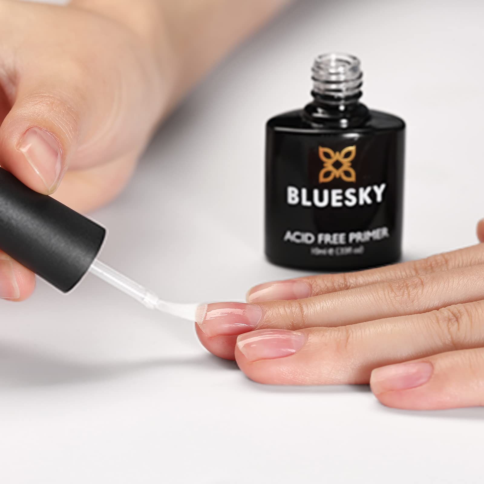 Bluesky Nail Primer For Gel Nails, Acid Free Gel Nail Prep Bonder, Strong Gel Polish Adhesion, Prevents Gel Nail Polish Lifting & Peeling, 10ml