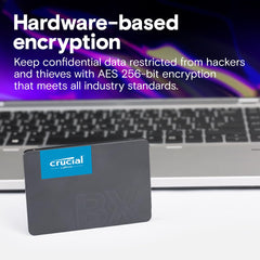 Crucial BX500 SATA SSD 2TB, 2.5 inches Internal SSD, Up to 540MB/s, Laptop and Desktop (PC) Compatible, 3D NAND, Dynamic Write Acceleration, Solid State Drive - CT2000BX500SSD101