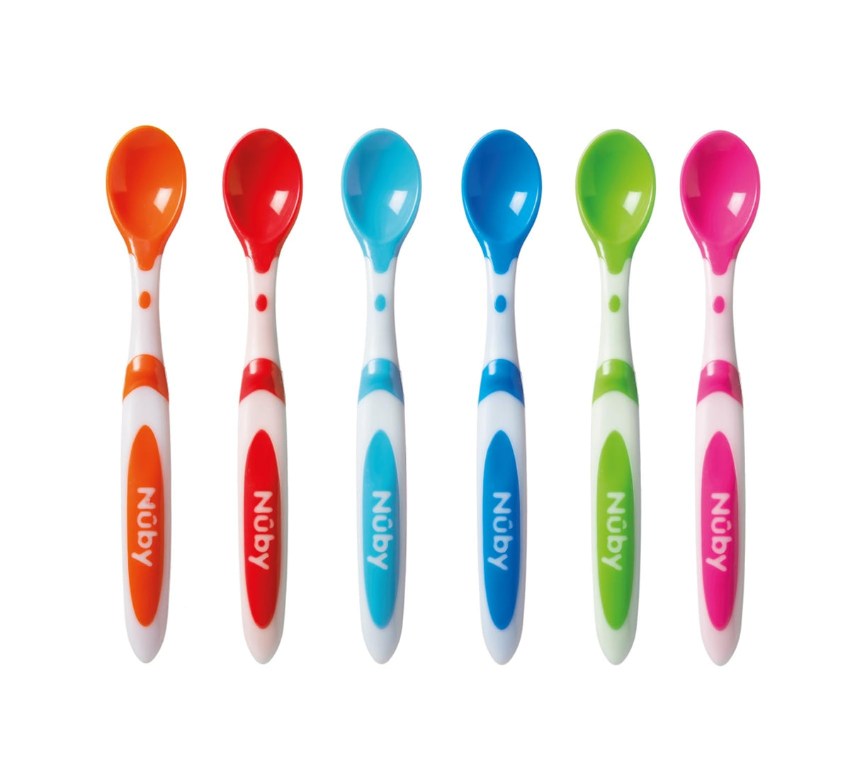 Nuby Muncheez Weaning Spoons, Pack of 6