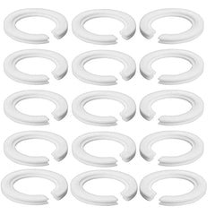 15 Pcs Lampshade Reducer Ring, E27 to E14 Screw Lamp Shades Reducer Washer Plastic Lamp Shade Ring Converter 44mm to 28mm Light Shade Adapter with Duplex Ring Fitting, White