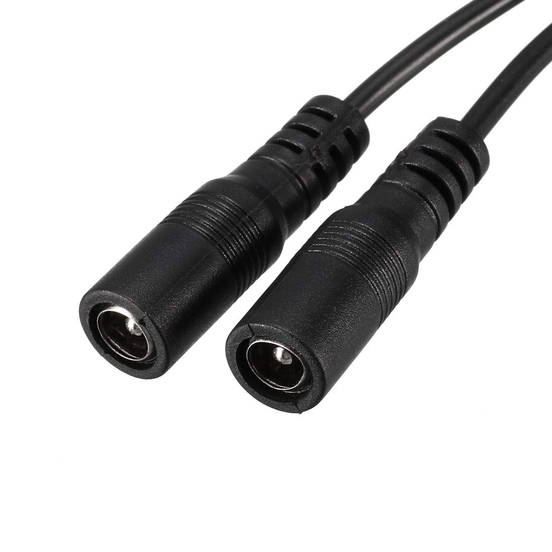 sourcing map 1 Male to 2 Female 5.5mm x 2.1mm 32cm DC Power Splitter Cable for Router, LED Lights & More Electronics Devices