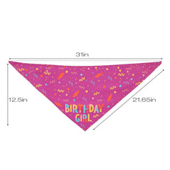 Dog Birthday Bandana,Birthday Dog Bandana Boy Triangle Scarf Triangle Dog Scarfs Bandanas for Small Medium Dogs Pets Birthday Party Supplies (Pink)