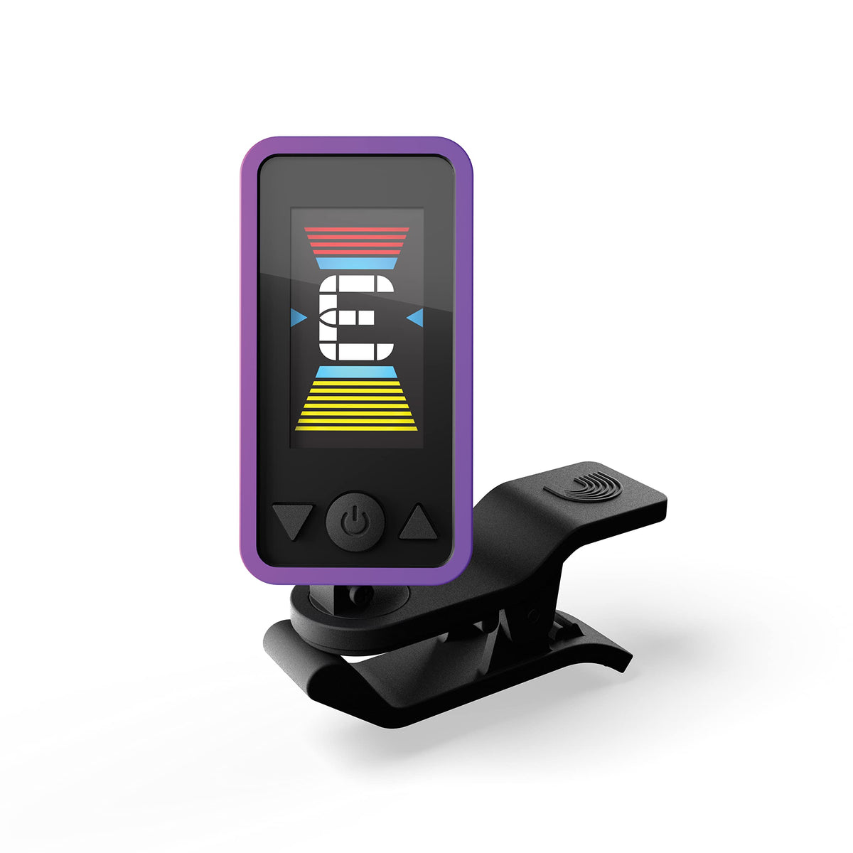 D'Addario Guitar Tuner - Eclipse Headstock Tuner - Clip On Tuner for Guitar - Great for Acoustic Guitars & Electric Guitars - Quick & Accurate Tuning - Purple