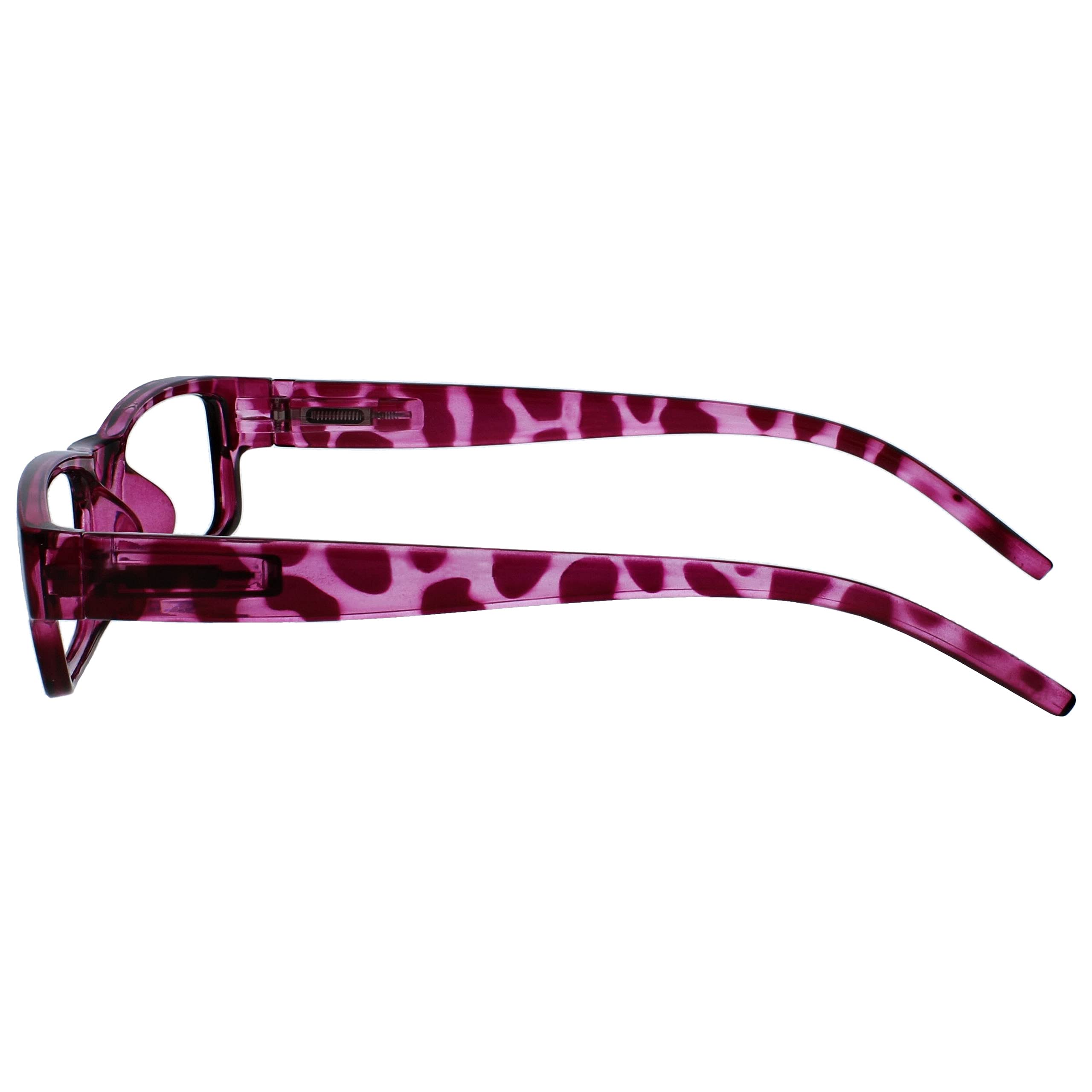 The Reading Glasses Company Pink Tortoiseshell Lightweight Comfortable Readers Value 2 Pack Mens Womens RR32-4 and3.50