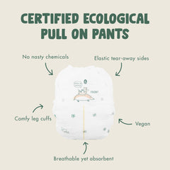 Eco by Naty Nappy Pants - Hypoallergenic and Chemical-Free Pull Ups, Highly Absorbent and Eco Friendly Training Nappies for Boys and Girls (Size 6 – 18 Count)