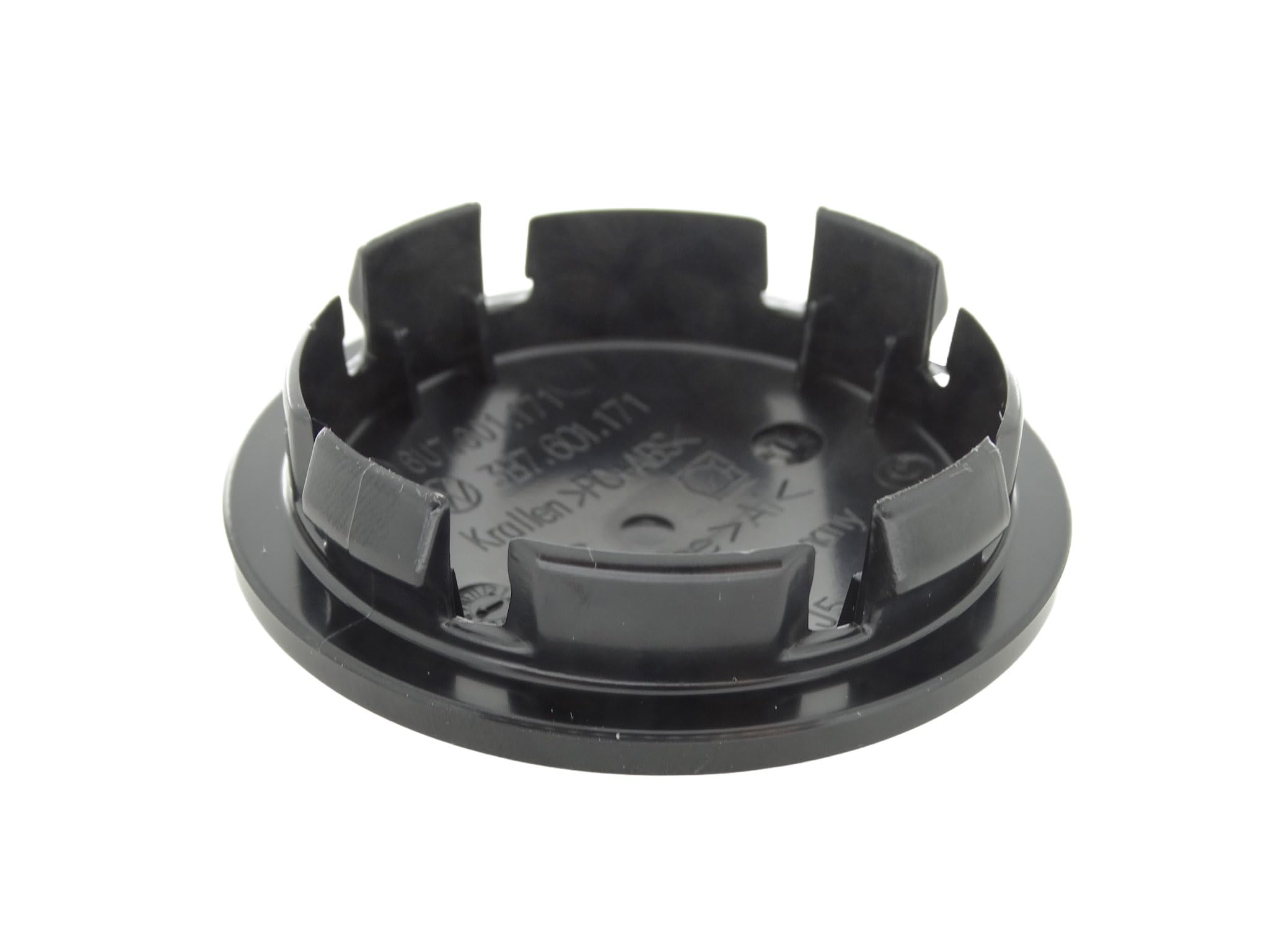 Genuine VW Alloy Wheel Centre Cap Satin Black High Chrome 65mm - 3B7601171 XRW