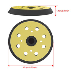 HYCHIKA 5 Inch Sander Backing Pad, Sander Base 125mm 8 Hole Sander Replacement Pad Compatible with HYCHIKA Orbital Sander OS300W, FL117