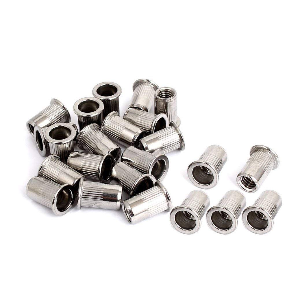 50pcs M4 Rivet Nut Stainless Steel Rivet Nuts Threaded Insert Nutsert Rivnuts M4-0.7