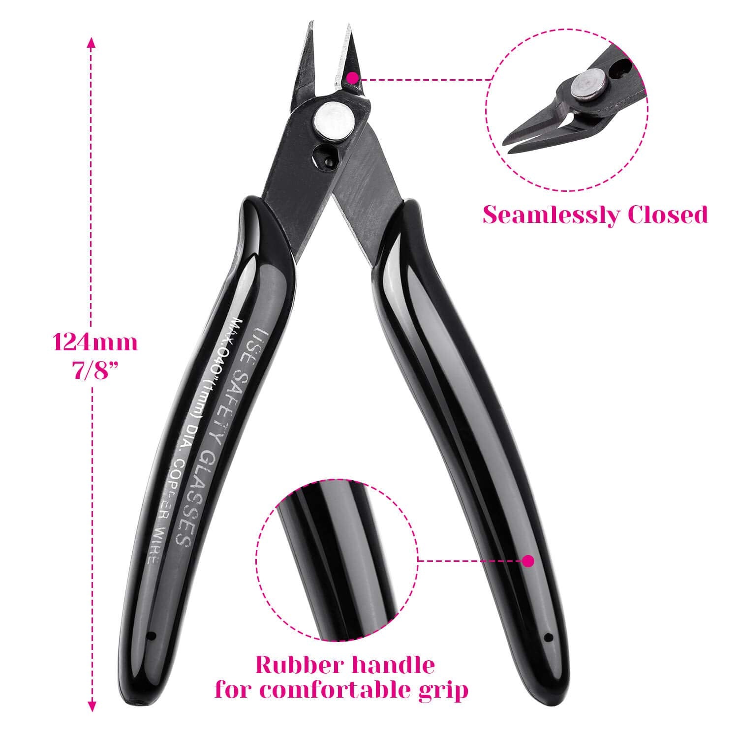 Jewelry Pliers, Cridoz Bead Pliers Set with Needle Nose Pliers, Round Nose Pliers and Wire Cutter for Jewelry Making, Wire Wrapping, Beading and Craft (Set of 3)