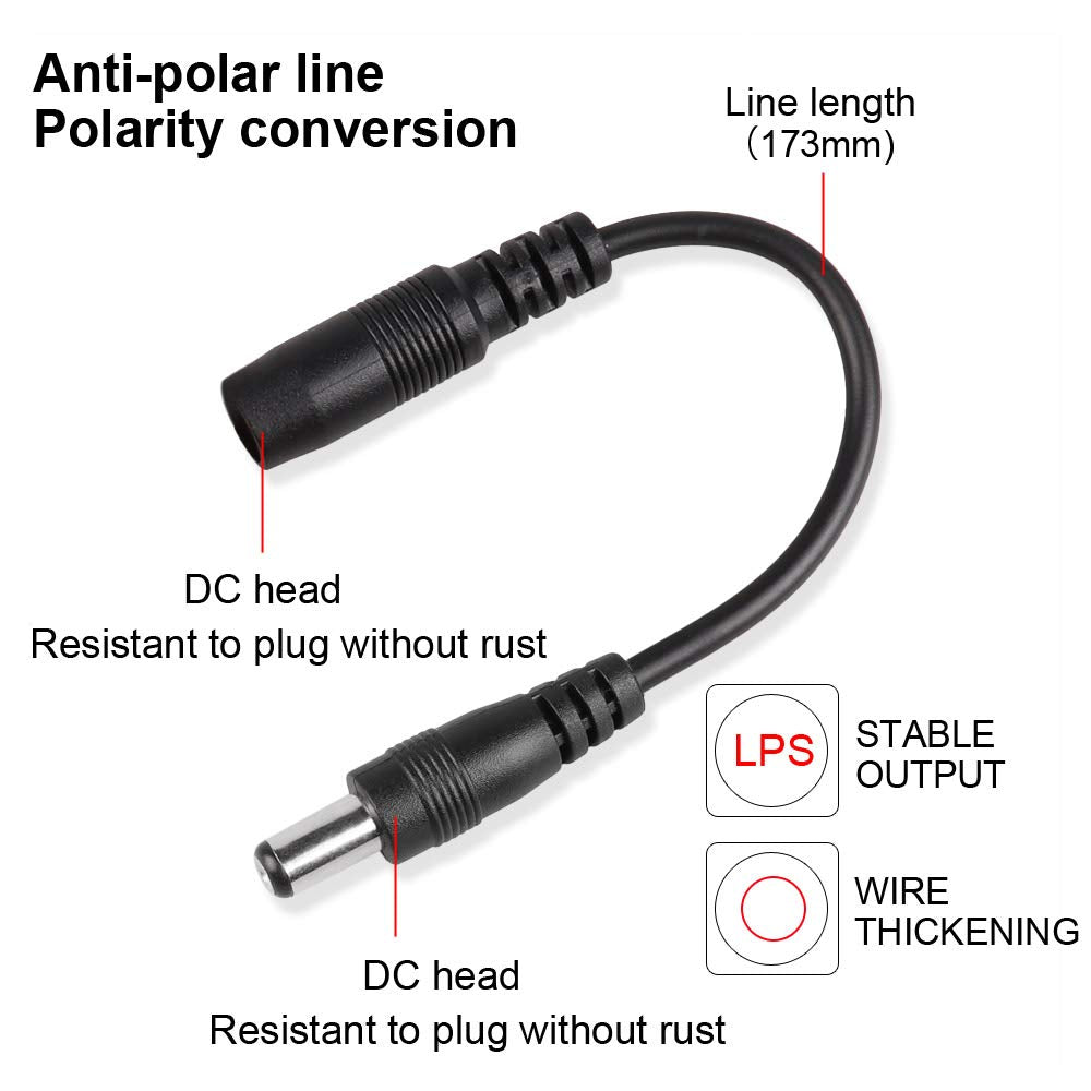 Mr.Power Reverse Polarity Converter Cable 5.5 X 2.1 (1pcs)