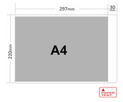 Papertent A4 Cello Bags, 40 Micron, Qty 125 (5 PACKS x 25)