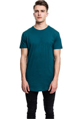 Urban Classics Men's Shaped Long Tee T-Shirt, Teal, M, 1