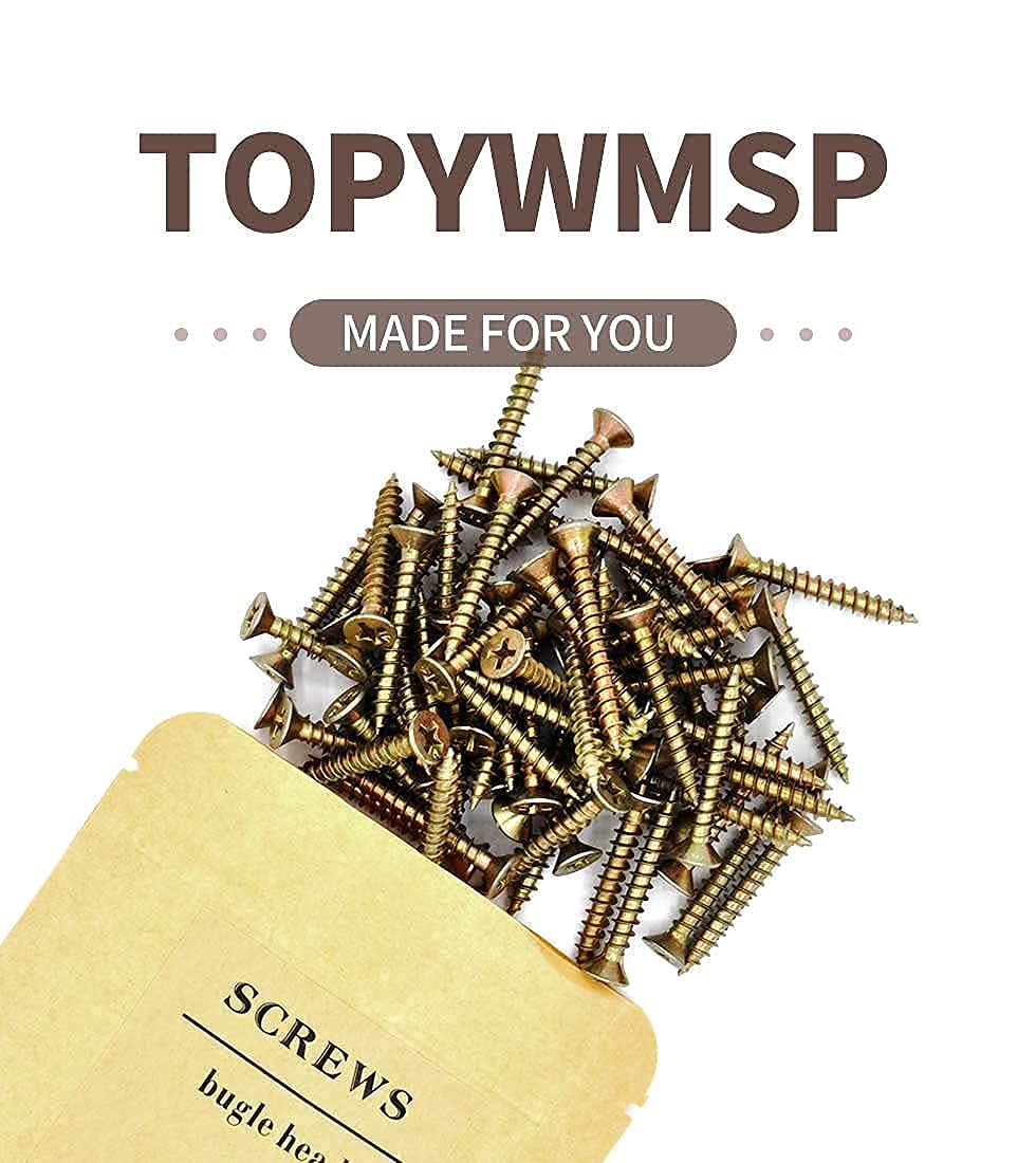 3.5x30mm Wood Screws,Flat Head Screws for Wood, Zinc Galvanized,Multi Purpose Screws (100pcs)