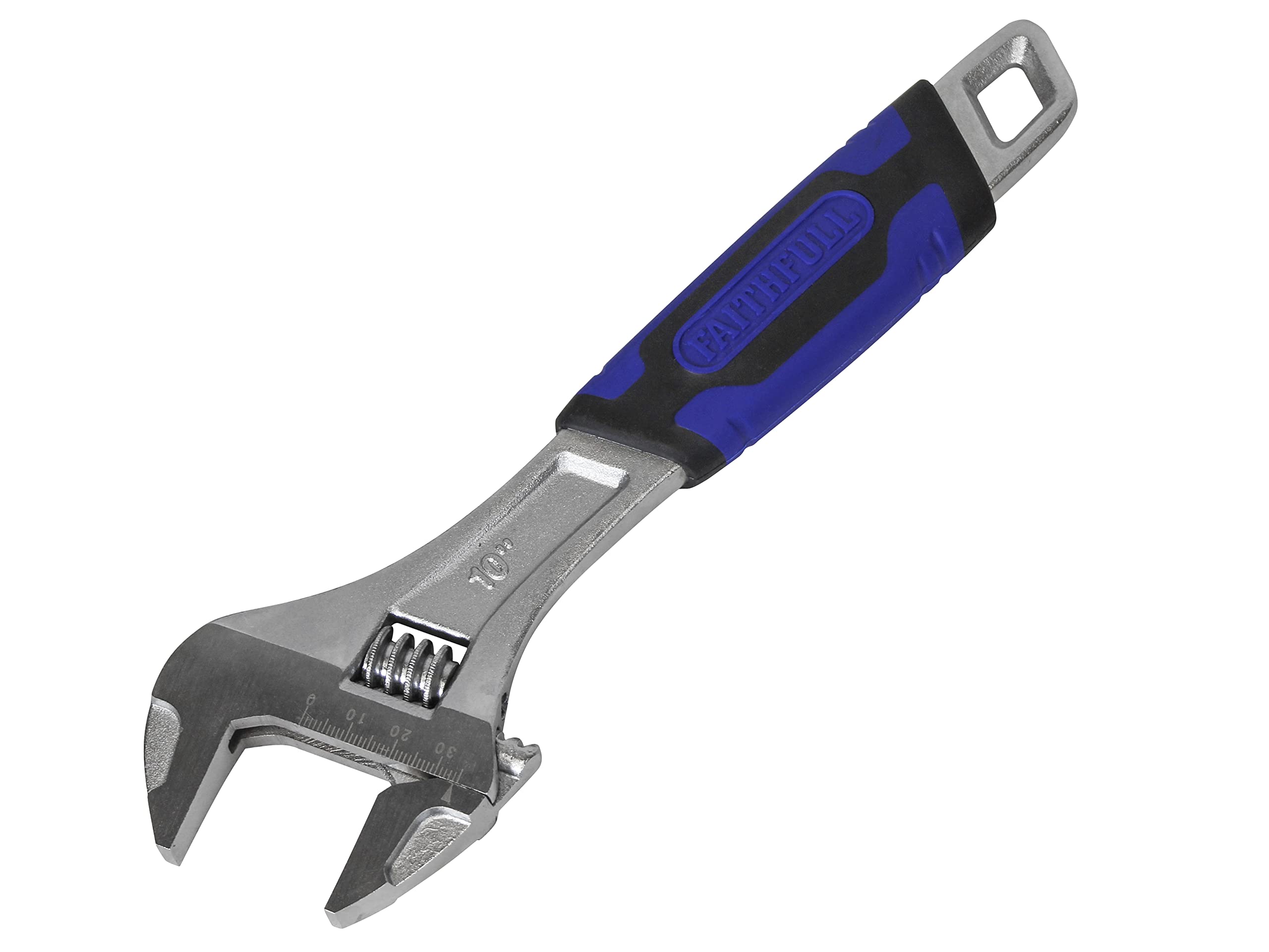 Faithfull FAIAS250C Soft-Grip Adjustable Spanner Wrench 250mm (10in) - 35mm Capacity