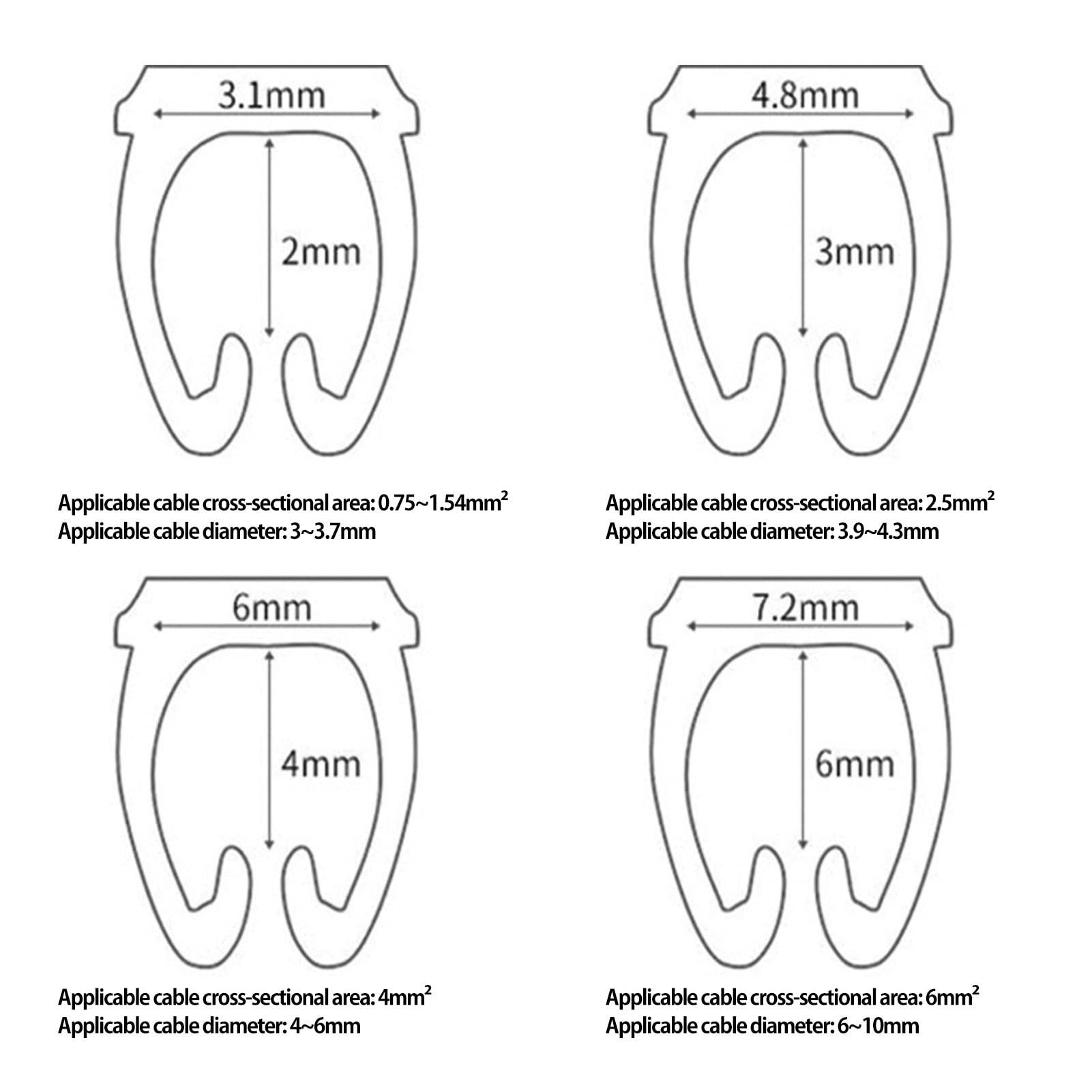 Wire Numbering Marker Plastic Wire Cable Marker Clip-On Design Cable Marker Tube Colorful for Marking the Color-Coded Cables(150Pcs 1.5mm²)