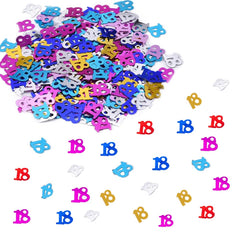 30g Birthday Confetti Foil Metallic Glitz Table Scatter Sprinkles Age Bday Party Decorations