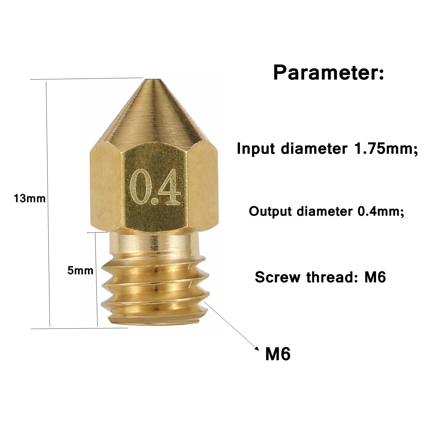 25pcs 3D Printer Nozzle, BrassandStainless Steel MK8 Nozzles for Extruder Print Head Compatible with Makerbot Creality CR-10 All Metal Hotend, Ender 3 / Ender 3 V2 / Ender 3 pro, Ender 5/5 pro/Prusa