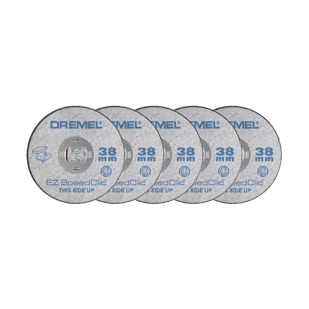 Dremel EZ SpeedClic SC456 Metal Cutting Wheel 5-pack, 5 Cutting Wheels with 38mm Cutting Diameter for Rotary Tool