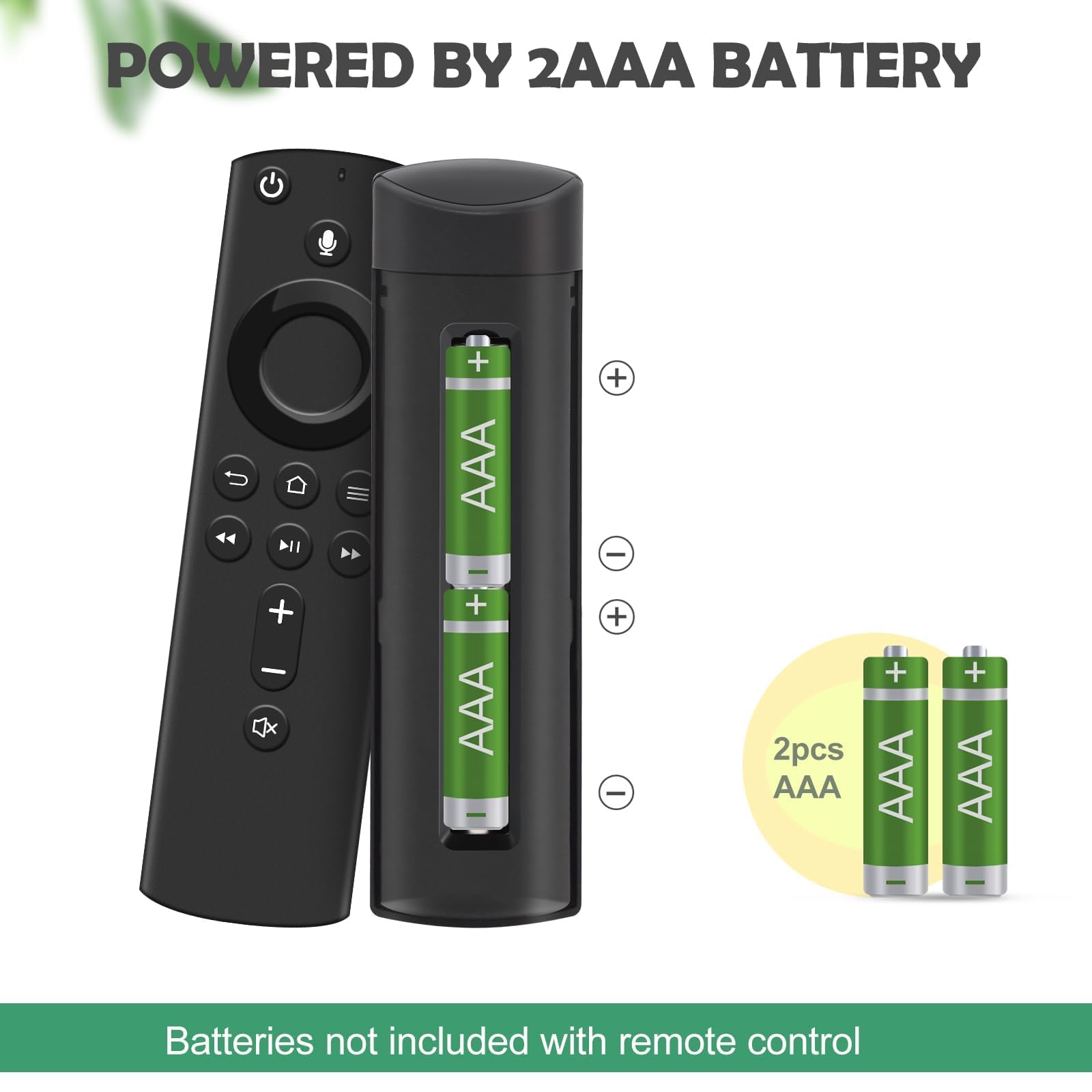 Replacement Voice Remote (2rd Gen) with Voice Function fit for AMZ Smart TVs 4K/Lite/Cube/4K Max Stick,and fit for Smart TVs Cube (1st Gen and Later)