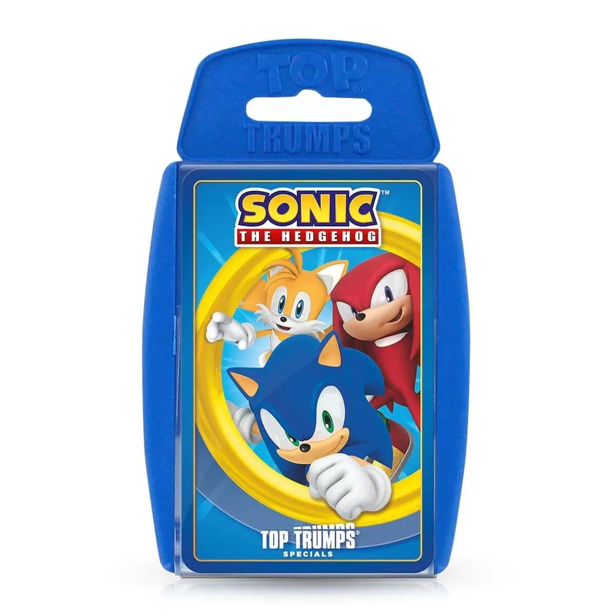 Top Trumps Sonic The Hedgehog Specials Card Game, play with Tail, Knuckles, Eggman, Chaos, Blaze and Chaos from the iconic Sega MegaDrive game, educational gift and toy for boys and girls aged 6 plus