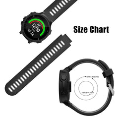 Songsier Forerunner 735XT Strap, Silicone Watch Strap Wrist Replacement Band with Quick Release for Forerunner 735XT 235 235Lite 230 220 620 630