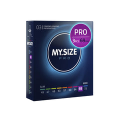 MY.SIZE PRO Condom Size 7, 69 mm, XXL, 3 Condoms - Perfect fit and a Suitable Size for Everybody