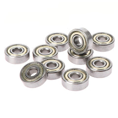 ExcInter 10Pcs ZZ695 5 * 13 * 4mm Deep Groove Ball Bearings Miniature Sealed High-speed Low-noise High-precision Corrosion Resistant Stainless Steel