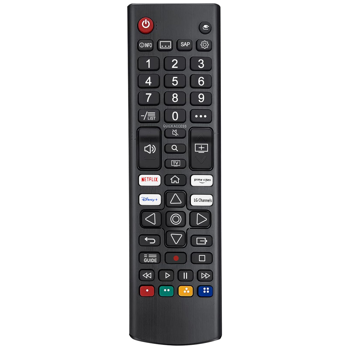 Universal Remote for LG TV Remote Control (All Models) Compatible with All LG LED OLED LCD Webos 4K 8K UHD HDTV HDR Smart TV with Prime Video, Disney Plus, Netflix, LG Channels Button