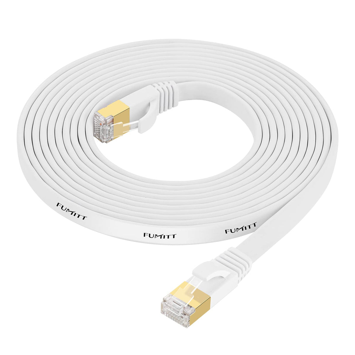 Fumitt Cat 8 Ethernet Cable 5m,High Speed Flat Gigabit RJ45 Lan Internet Network Cable 40Gbps 2000Mhz for Switch,Router,Modem,Xbox,PS4,TV box