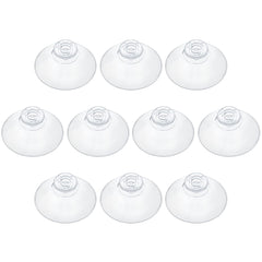 Pawfly 10 Pack Clear Suction Cups 4.5 cm PVC Plastic Sucker Without Hooks for Home Decoration and Organization