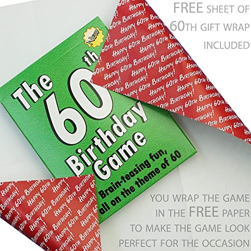 GoForItGames.com 60th Birthday Gifts for men and women. Make it a Happy 60th Birthday with this amusing little 60th party quiz game idea or icebreaker. Fun for everyone turning 60 years of age