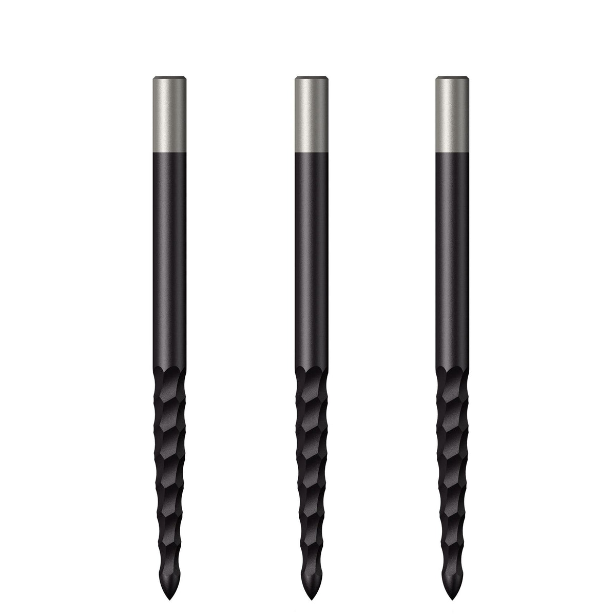 Mission Darts Replacementss Lunar F/S   Steel Tip Dart Replacements Points   36mm Black (X2679)