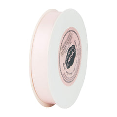 VATIN 16mm Double Faced Polyester Blush Pink Satin Ribbon - 23 Metre Spool, Perfect for Wedding Decor, Wreath, Baby Shower,Gift Package Wrapping and Other Projects