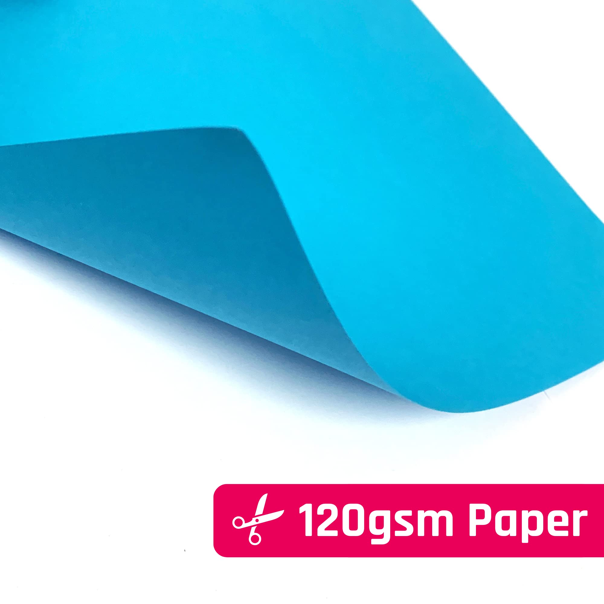 10 Colours, A5 120gsm Coloured Art Paper, 100 Sheets