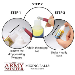 The Army Painter Paint Mixing Balls - Rust-proof Stainless Steel Paint Mixing Balls for Mixing Model Paints - Stainless Steel Mixing Agitator Balls and Paint Balls, 5.5mm/apr. 0.22”, 100 Pcs