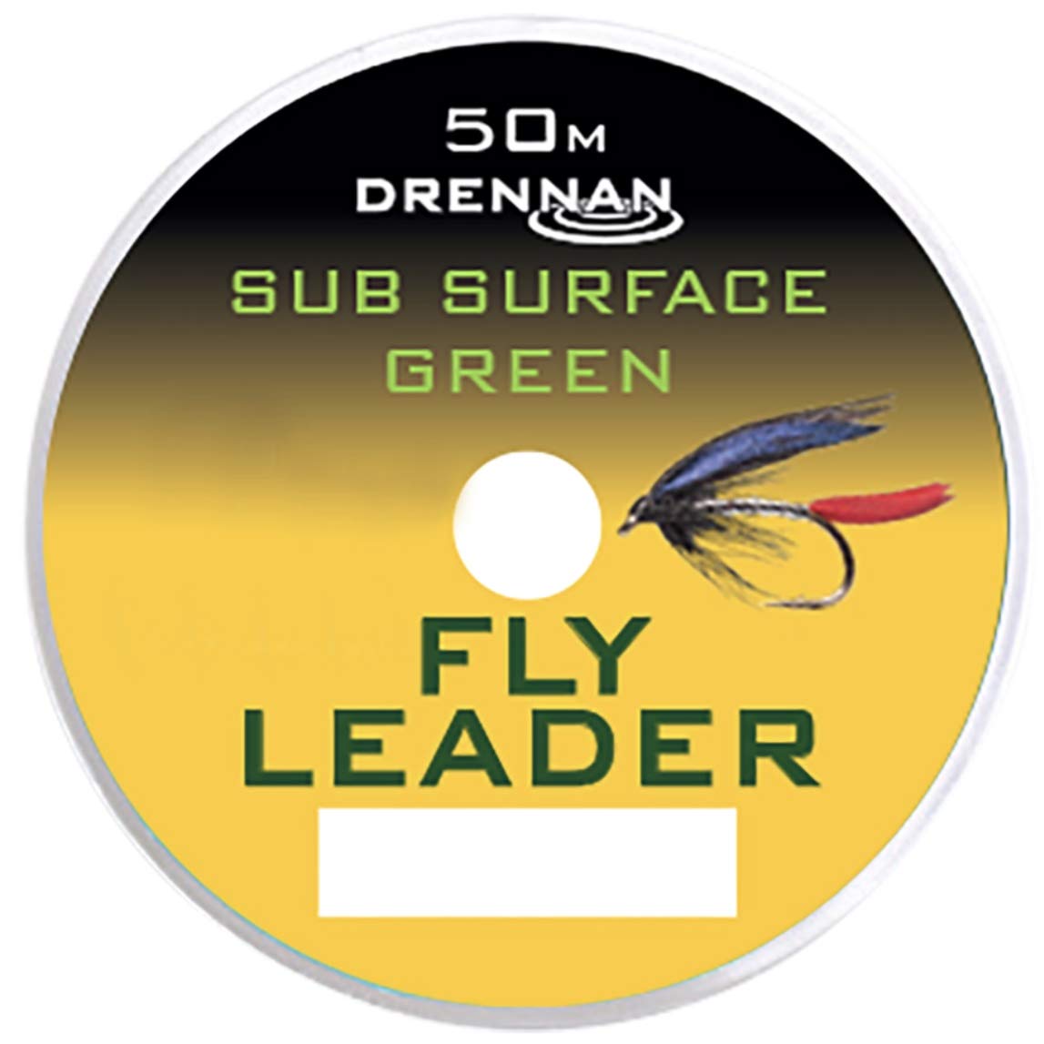 50m Drennan Subsurface Fly Line Tippet Leader Material - Green - 4lb