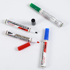 ANSIO Dry Wipe Whiteboard Marker Pen Set with Magnetic Eraser, White board pens, Magnetic eraser, (Pen set and Eraser)