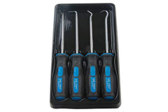 US. Pro B5034 4 Piece 115mm Hook and Pick Set, Blue