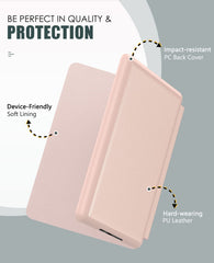 MoKo Case for 6.8 inches Kindle Paperwhite (11th Generation-2021) and Kindle Paperwhite Signature Edition, Lightweight Shell Cover with Auto Wake/Sleep for kindle Paperwhite 2021 E-Reader, Rose Gold