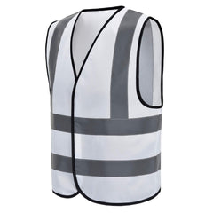 AYKRM White Hi vis Vest Womens Small Reflective Vest High Visibility hi viz vis Executive Waistcoat