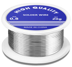 Solder Wire,0.8mm Soldering Wire Lead Free Sn99.3 Cu0.7 with Rosin Core for Electronic Electrical Soldering Components Repair and DIY. (20g)