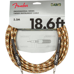 Fender Professional Series Instrument Cable Desert Camo Instrument Cable Straight Jack 5.5 m