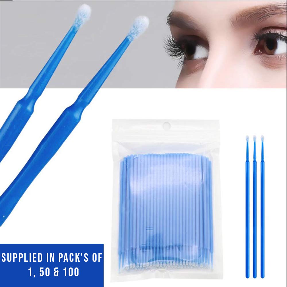 Botanique 200pcs Micro Applicator Brushes, Disposable Eye Extension Brushes, Micro Make Up Mascara Brushes, Oral and Dental, Colour Green