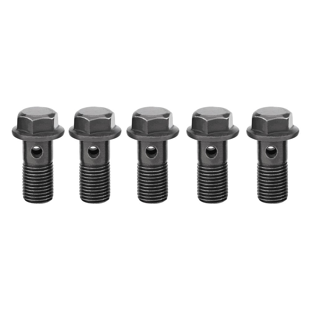 Motorcycle Brake Banjo Bolts for Brake Caliper Master Cylinder M10 x1.25/M10 * 1.0mm 5pcs (M10×1.25mm)andmotorcycle brake banjo boltandbrake caliper banjo boltsandrmz 450 caliper banjo bolt's