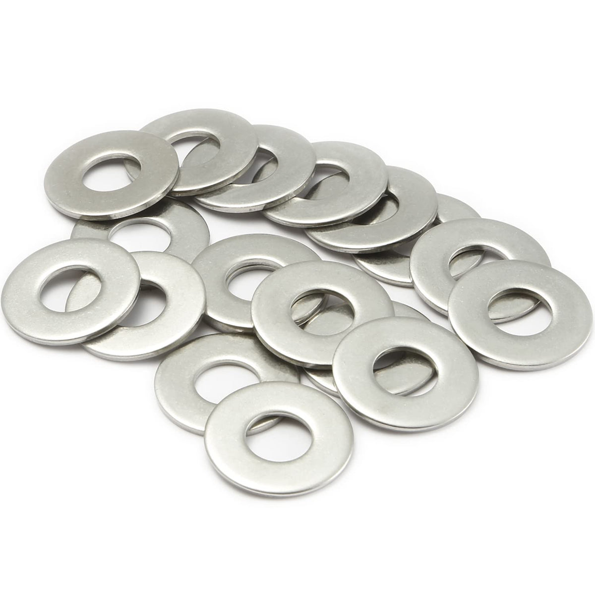 M3 Washers, M3 x 7mm Metal Flat Penny Washers Thickness 0.5mm-A2 304 Stainless Steel Washers (50 Pack), AMLOOPH Large OD Plain Wide Metal Washers, Round Flat Spacer Repair Washer For Screws Bolts