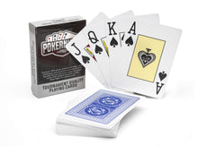 Poker Night Pro Professional Waterproof Playing Cards Plastic 100%   Texas Holdem Poker Cards (Blue Backs)   54pcs Including 2 Jokers   Jumbo Index   Super Casino Quality